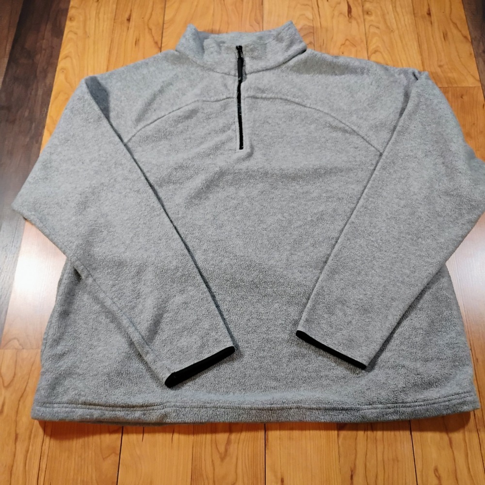 Consensus Sportswear Men's XL Gray Quarter Zip Pullover Sweatshirt